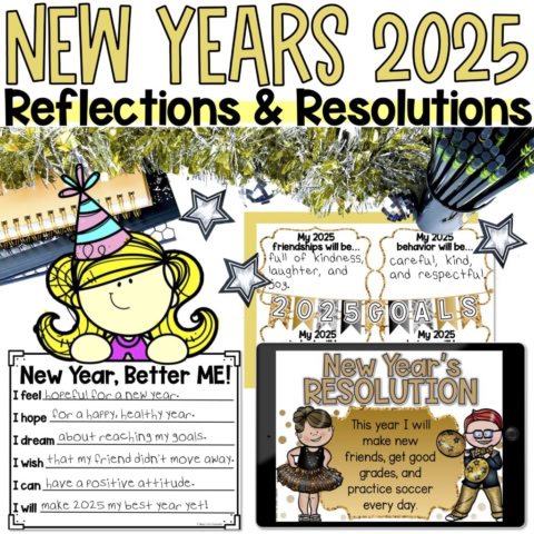 new years 2025 activities elementary SEL counseling