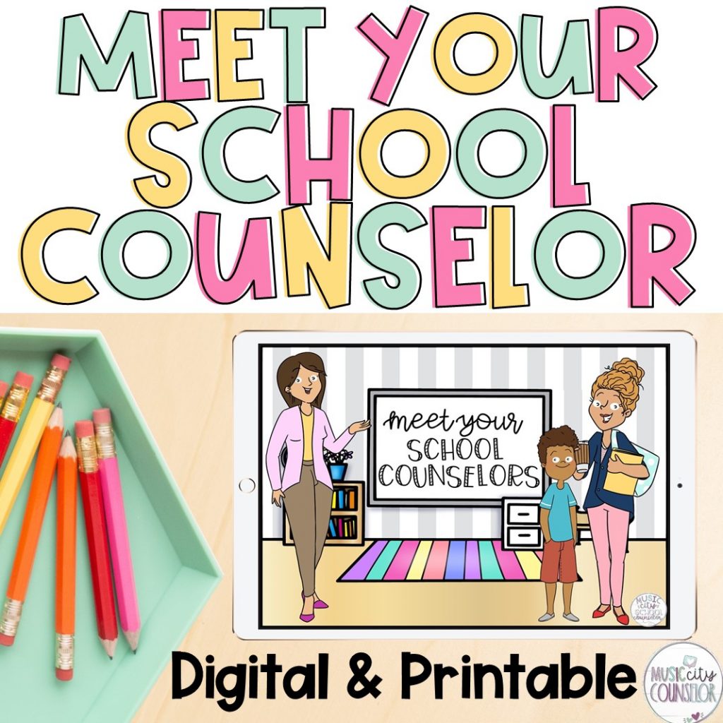 Meet The School Counselor, Digital & Printable - Music City Counselor