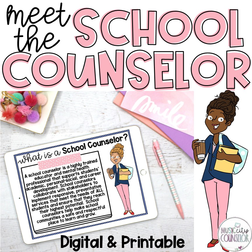 Meet The School Counselor Presentation Digital Printable Music 