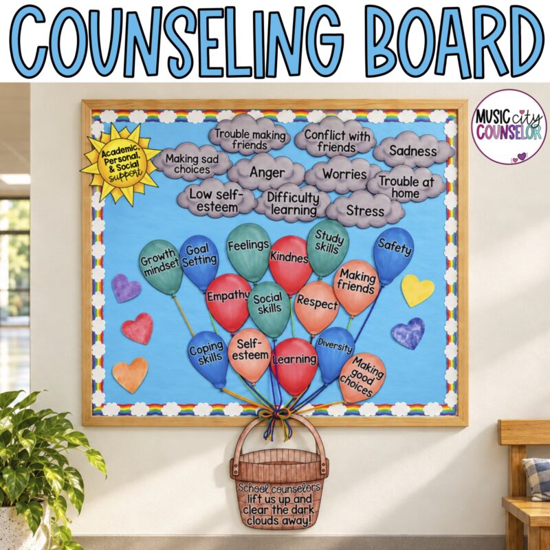 Meet the School Counselor, Social Worker, & Psychologist Bulletin Board