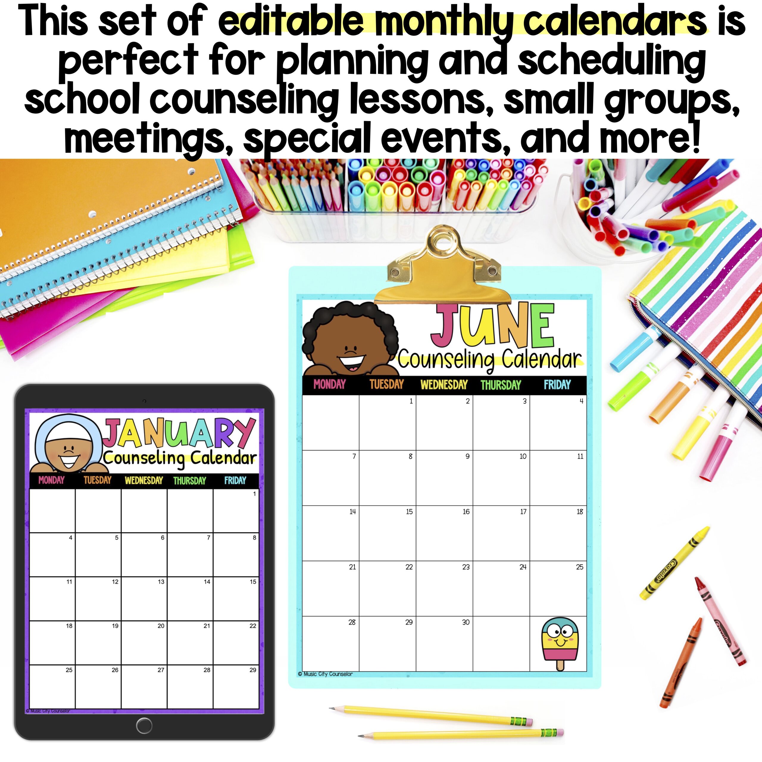 School Counseling Monthly Calendar - Image 2