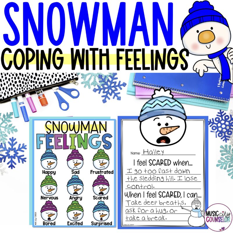 Snowman Feelings & Coping Skills Lesson