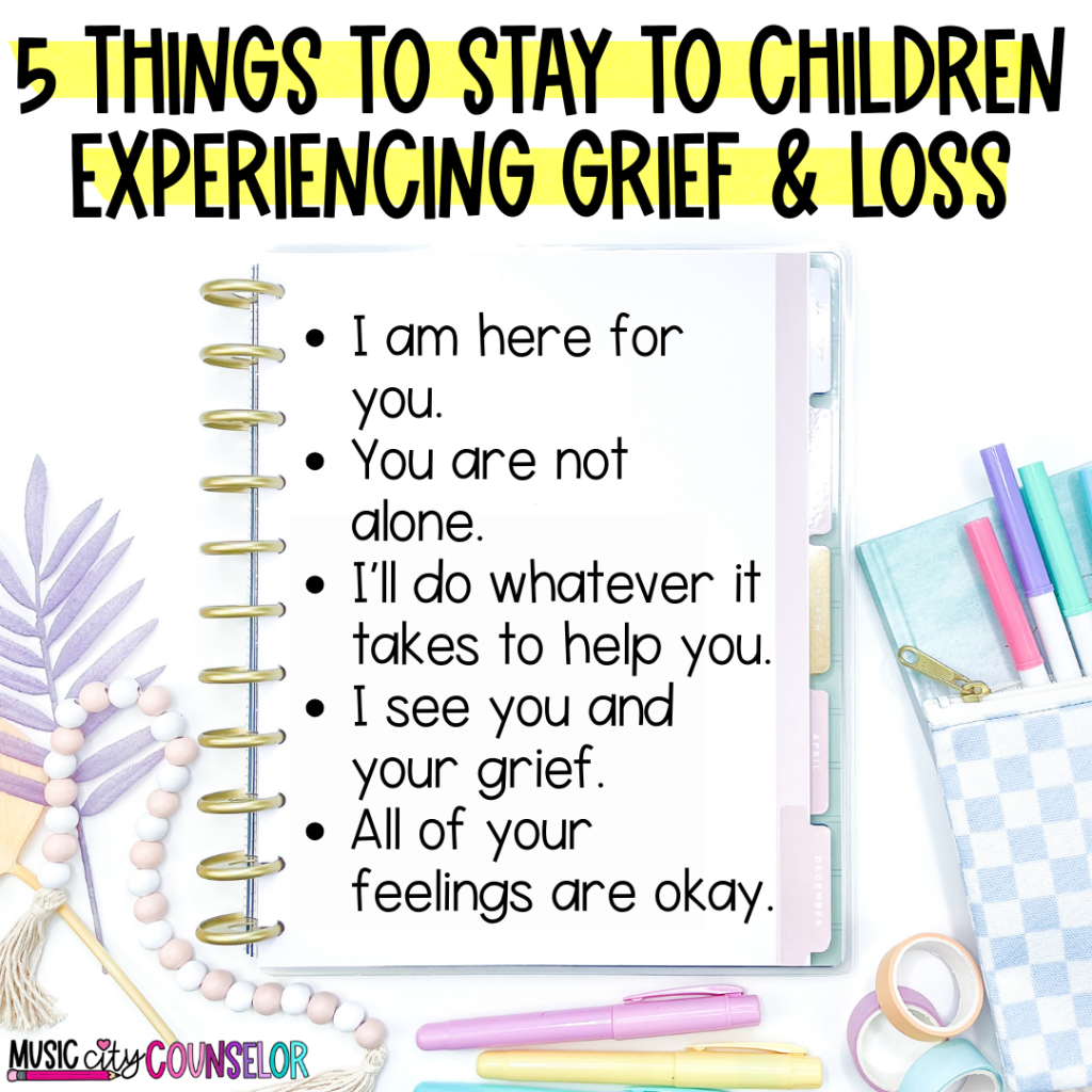 Grief & Loss Series PART 1: Introduction to Grief and Loss in Students - Music  City Counselor