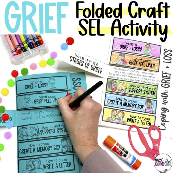 Grief & Loss Folded Craft Activity