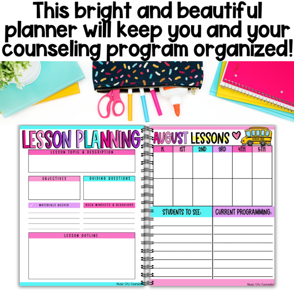 Elementary School Counseling Digital & Printable Planner - Image 2