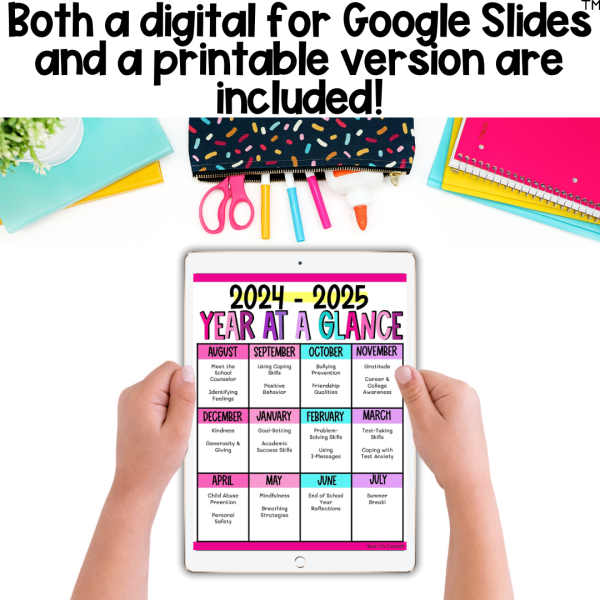 Elementary School Counseling Digital & Printable Planner - Image 3