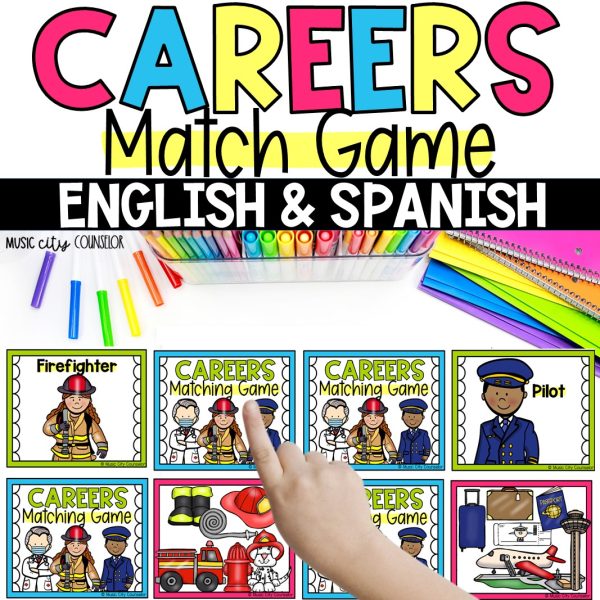 Careers & Community Helpers Bilingual Matching Game - Image 4