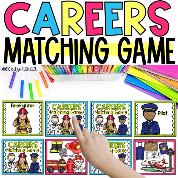 Careers & Community Helpers Bilingual Matching Game