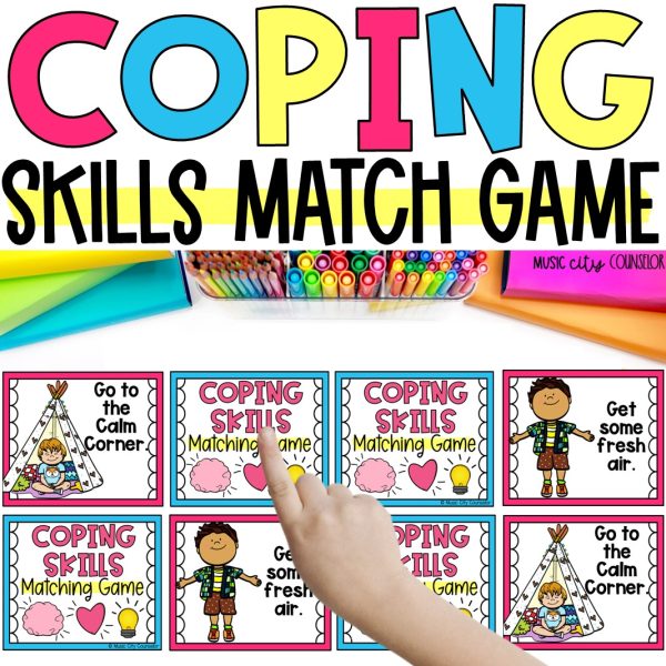 Coping Skills Matching Game, Bilingual