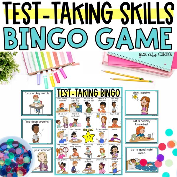 Test-Taking Skills & Test Anxiety BINGO