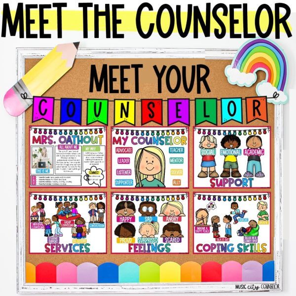 Meet the School Counselor Bulletin Board