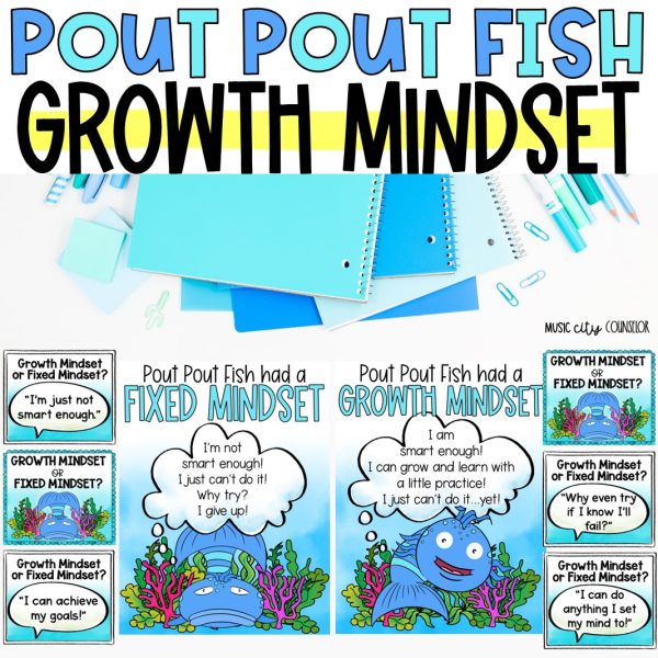 Pout Pout Fish Goes to School Growth Mindset Lesson