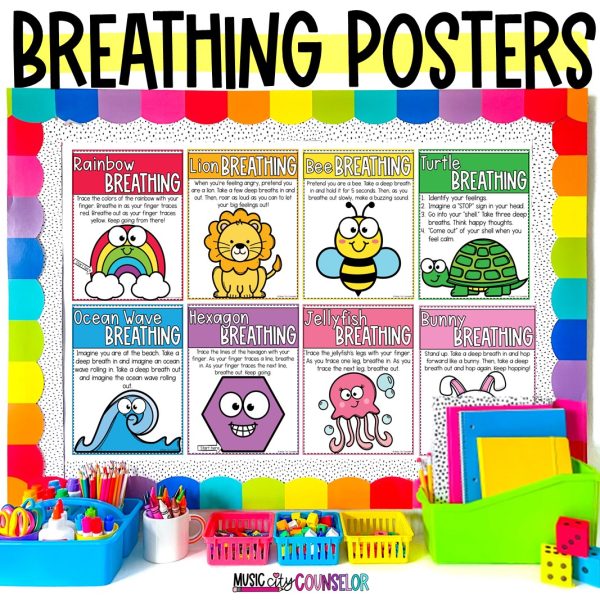 25 Mindfulness Breathing Posters