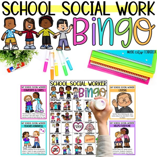 Meet the School Social Worker BINGO Game