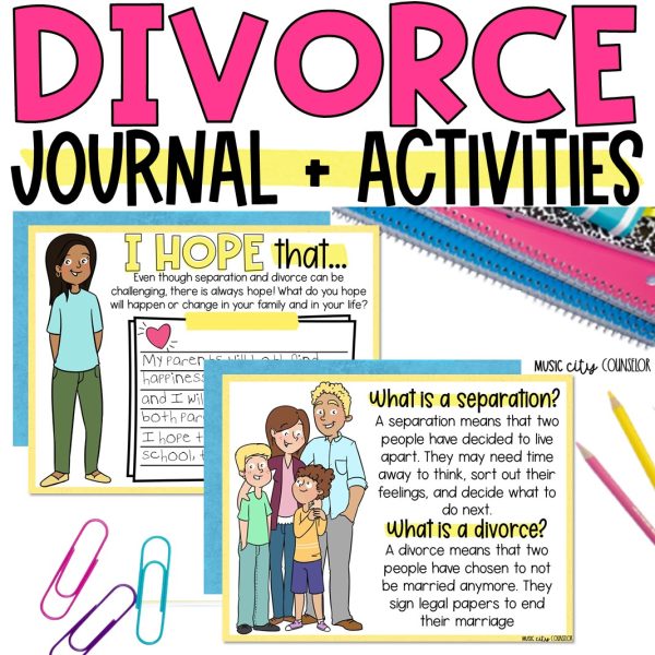 Coping with Divorce Journal, Digital & Printable