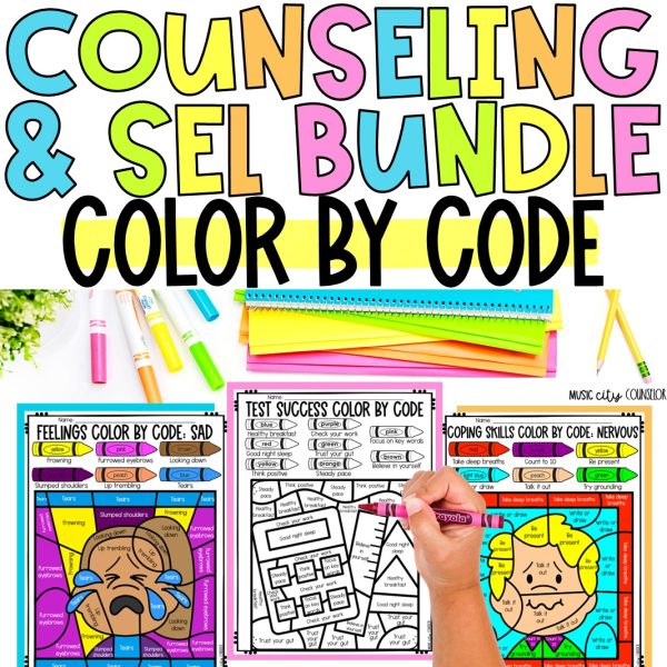 Counseling & SEL Color by Code BUNDLE