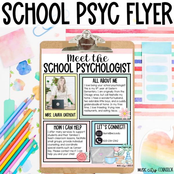 Meet the School Psychologist Flyer