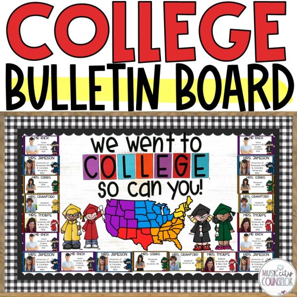 College Awareness Editable Bulletin Board