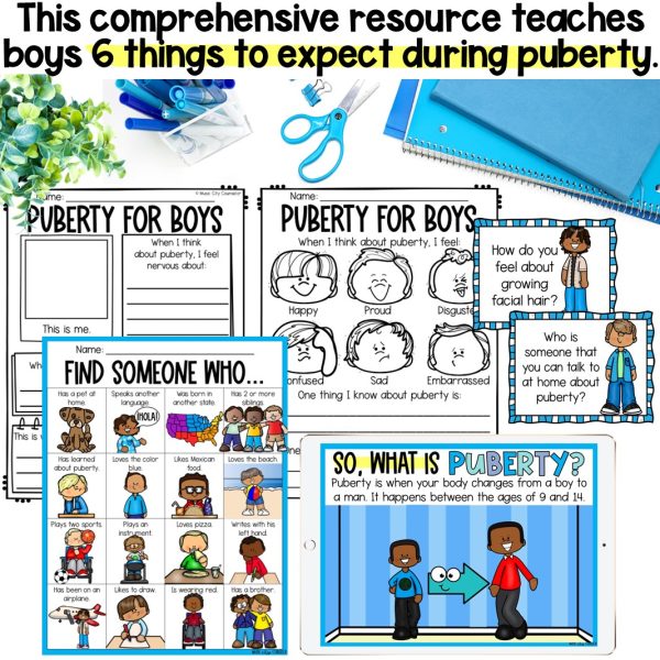 Puberty & Hygiene for Boys, Digital & Printable - Image 2