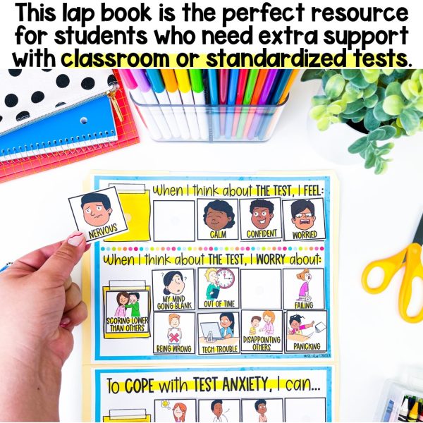 Test Anxiety & Test-Taking Skills Bilingual Lap Book - Image 2