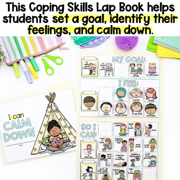 Calm Down, Self-Regulation, & Coping Skills Lap Book - Image 2