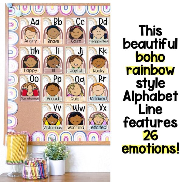 Boho Rainbow Feelings Alphabet Line - Image 2