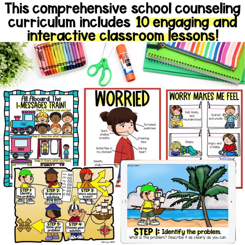 School Counseling SEL Curriculum Bundle #4 - Music City Counselor