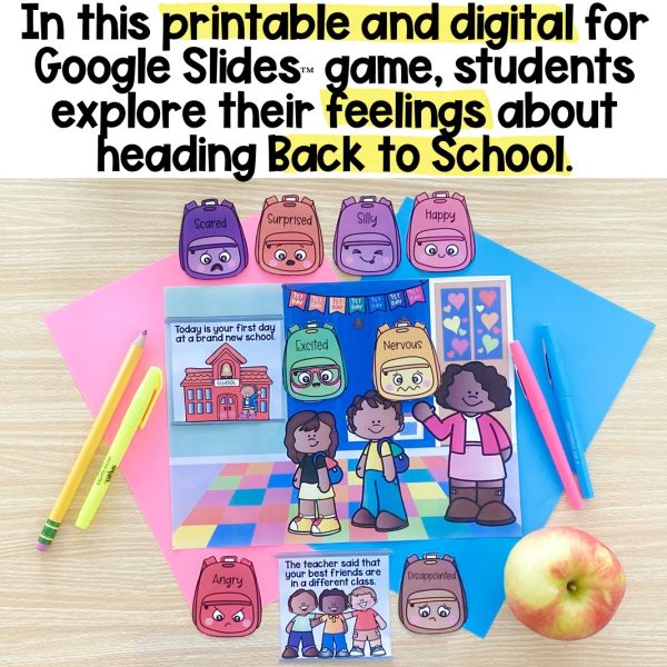 Back to School Feelings Game, Digital & Printable - Image 2