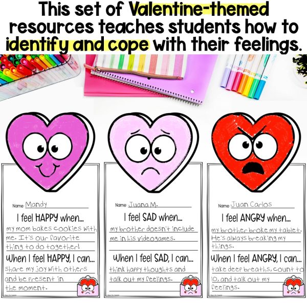 Valentine's Day Feelings & Coping Skills Lesson - Image 2