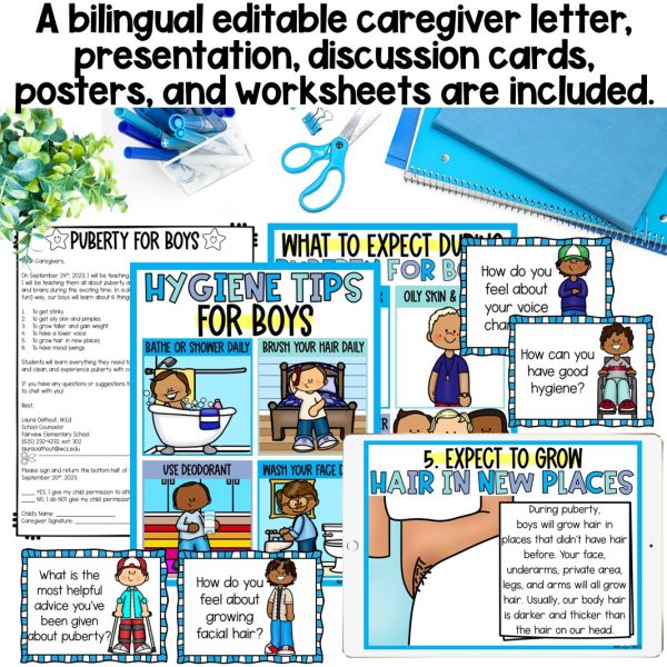 Puberty & Hygiene for Boys, Digital & Printable - Image 3