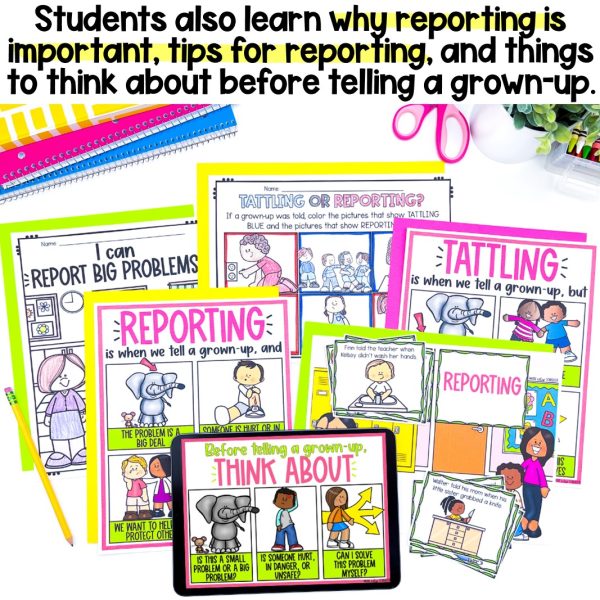 Tattling vs. Reporting (Telling) Lesson - Image 3