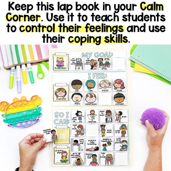 Calm Down, Self-Regulation, & Coping Skills Lap Book - Image 3