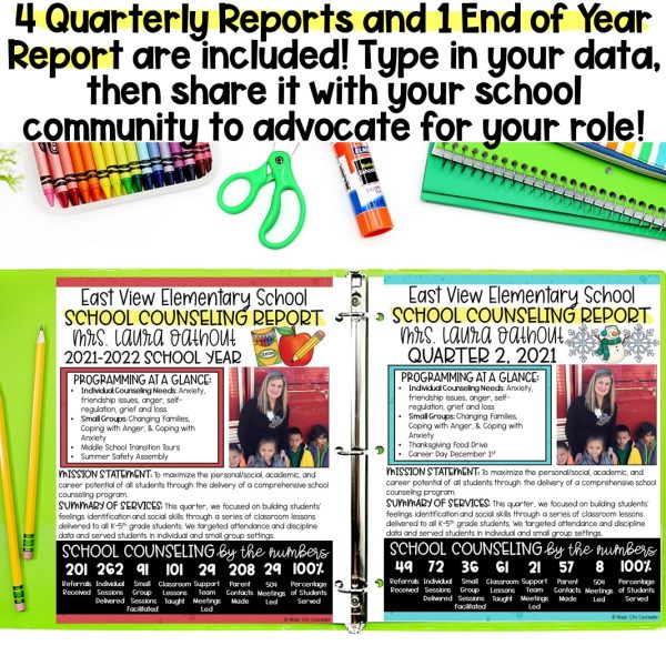 School Counseling Quarterly & End of Year Report - Image 3