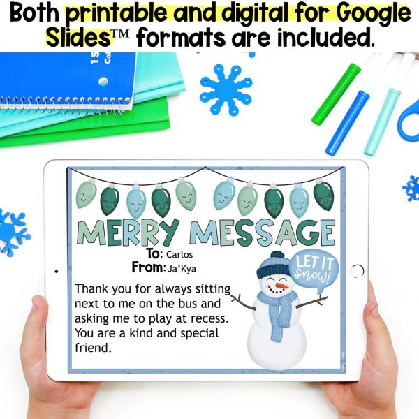 Kindness Grams for Winter & Christmas, Digital & Printable - Image 3