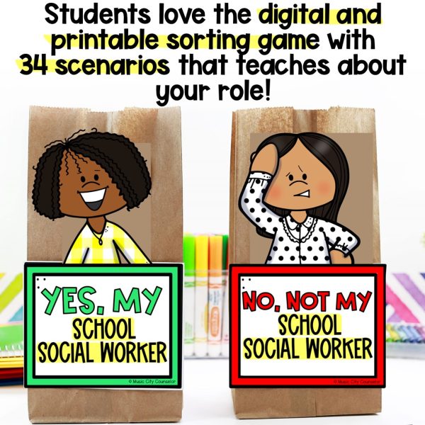 Meet the School Social Worker Lesson & Sorting Game - Image 3