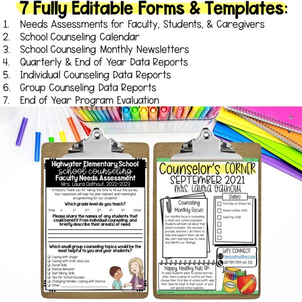 School Counseling Forms & Reports BUNDLE - Image 3