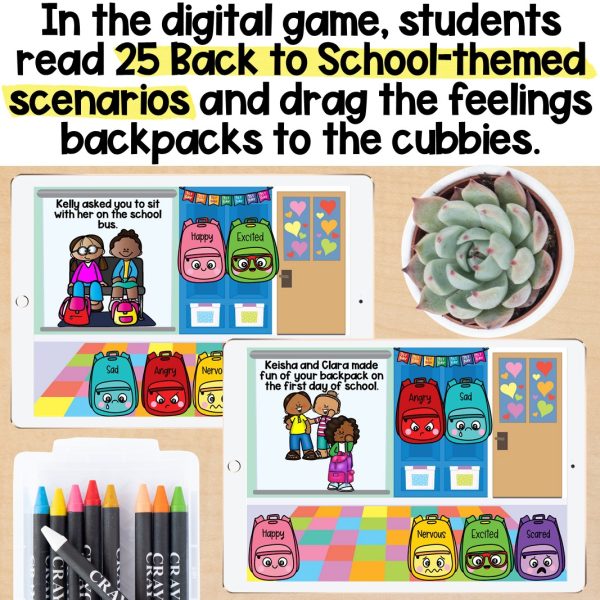 Back to School Feelings Game, Digital & Printable - Image 3