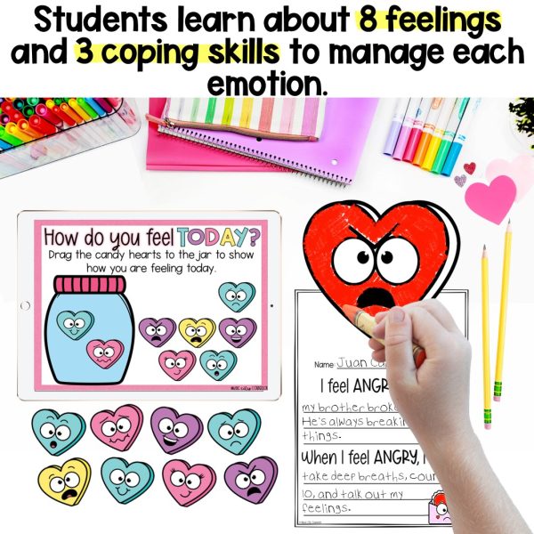 Valentine's Day Feelings & Coping Skills Lesson - Image 3