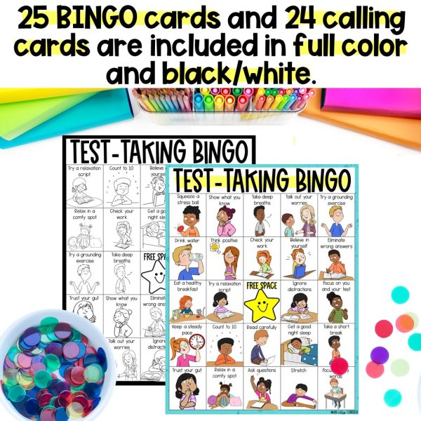 Test-Taking Skills & Test Anxiety BINGO - Image 3