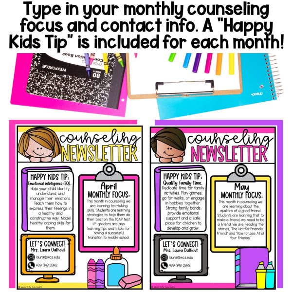 Counseling Editable Newsletter - Image 3