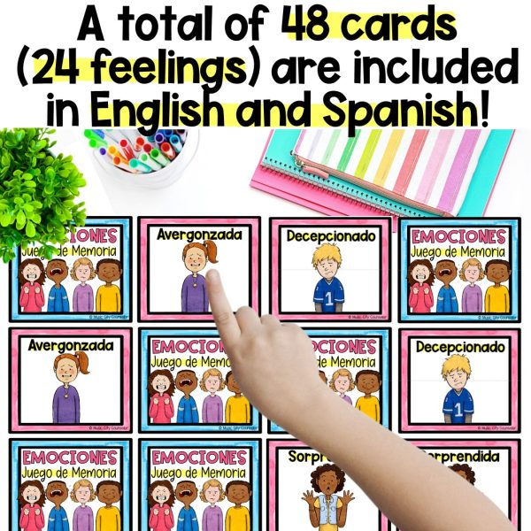 Feelings Matching Game, Bilingual - Image 3