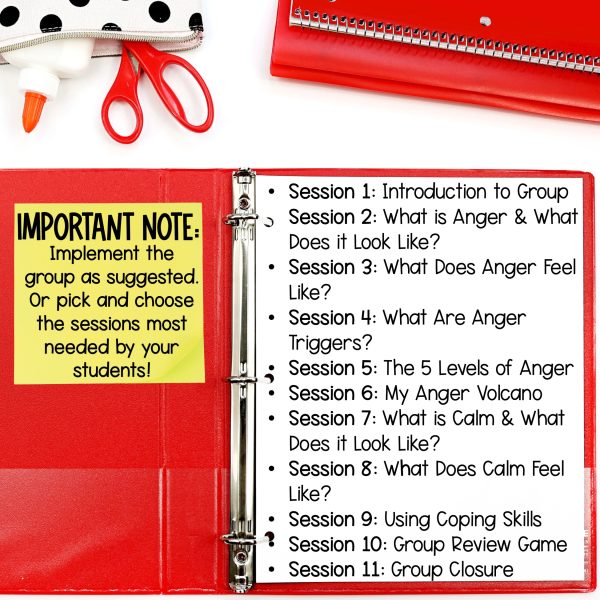 Anger Small Group & Individual Counseling Curriculum - Image 3