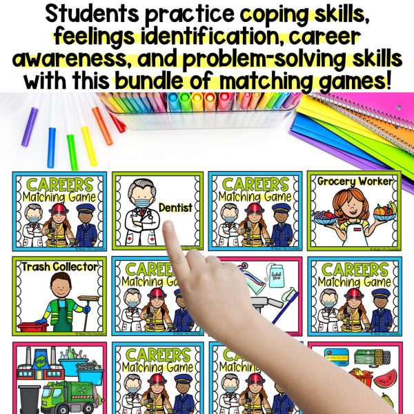 Counseling & SEL Matching Games Bilingual BUNDLE - Image 3