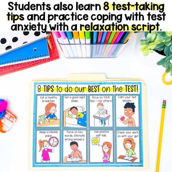 Test Anxiety & Test-Taking Skills Bilingual Lap Book - Image 4