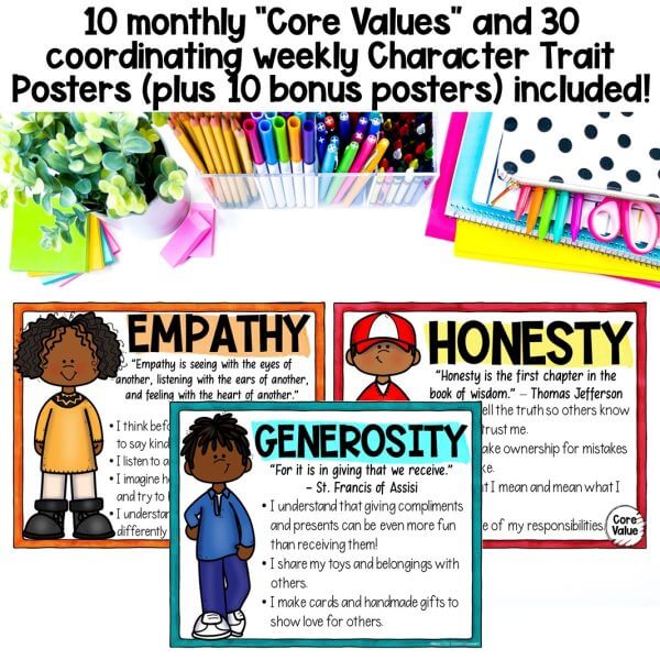 50 Character Trait Posters, Digital & Printable - Image 4