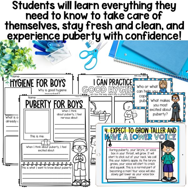 Puberty & Hygiene for Boys, Digital & Printable - Image 4