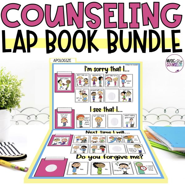 School Counseling & SEL Lap Book BUNDLE