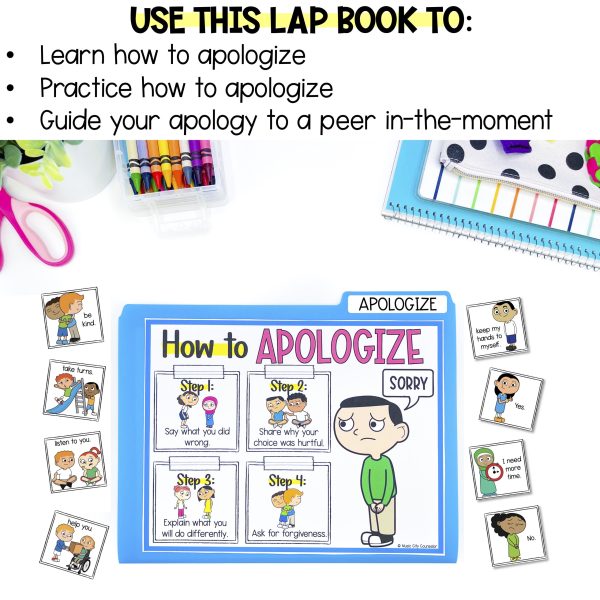 How to Apologize, 4-Step Apology Lap Book - Image 4