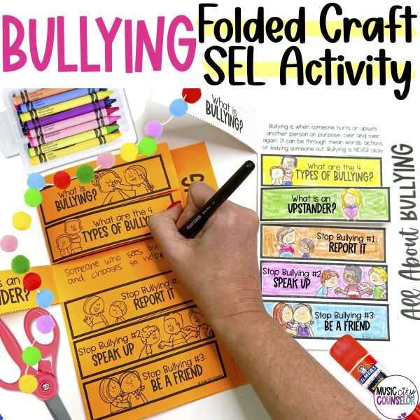 Bullying Prevention Folded Craft Activity