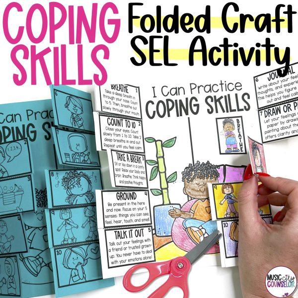 Coping Skills Folded Craft Activity